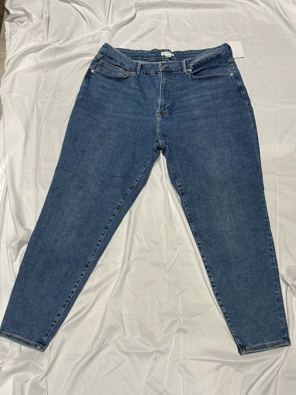 Good American Women’s Stretch Jeans Size 20-26 Blue Denim NWT $155